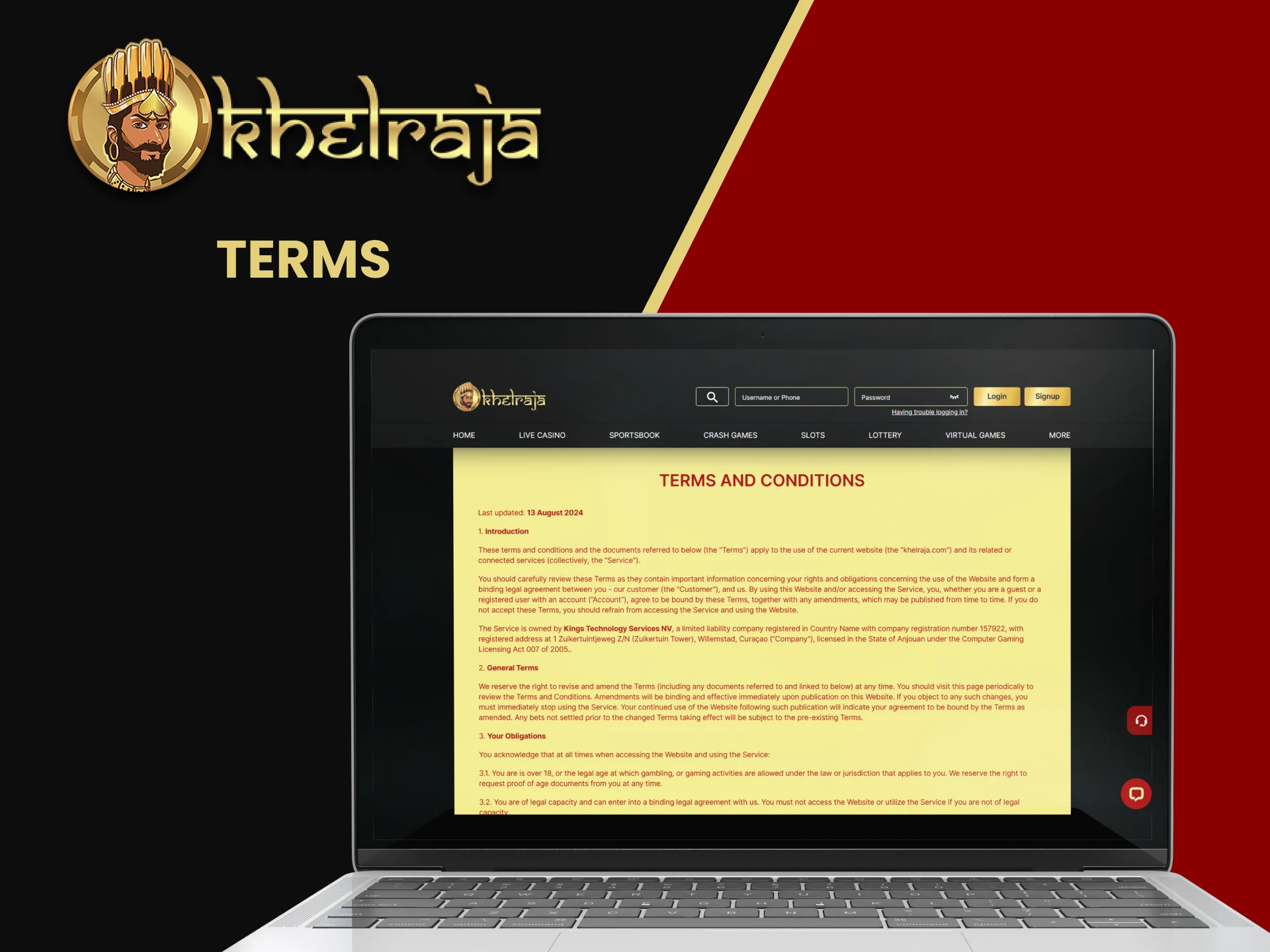 Learn the terms of the Khelraja Affiliate Program.