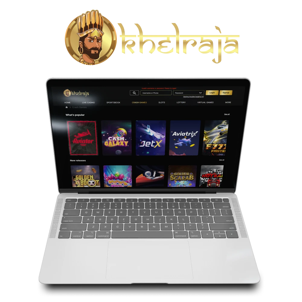 For games on Khelraja choose Crash games.