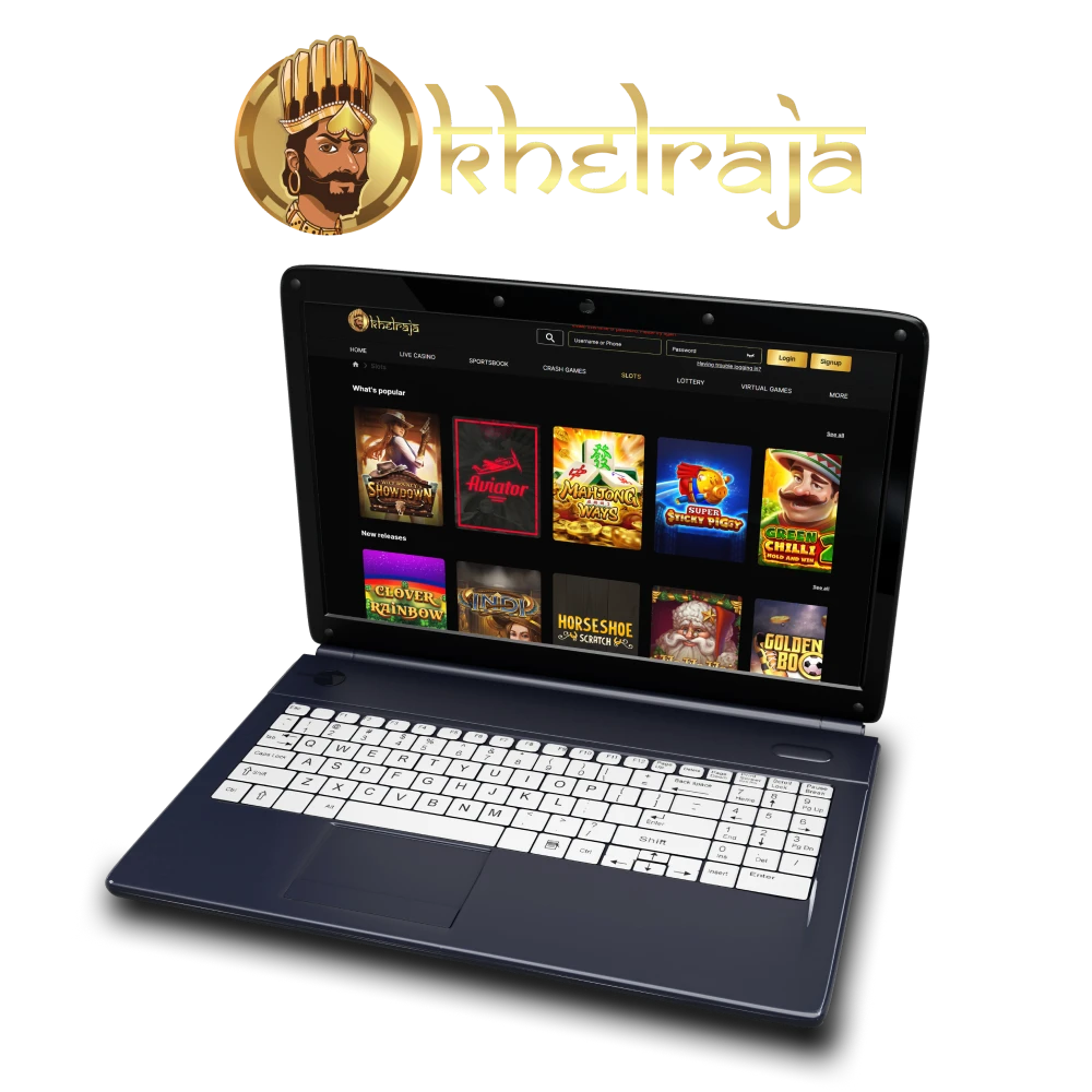 To play games on Khelraja, select the slots section.