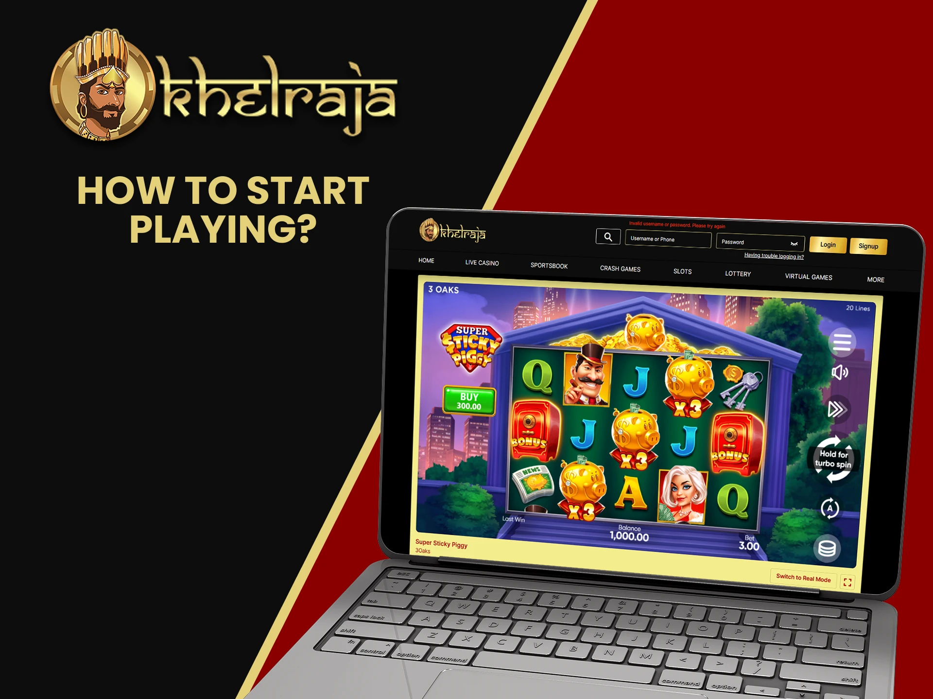 We will tell you how to start playing slots on Khelraja.