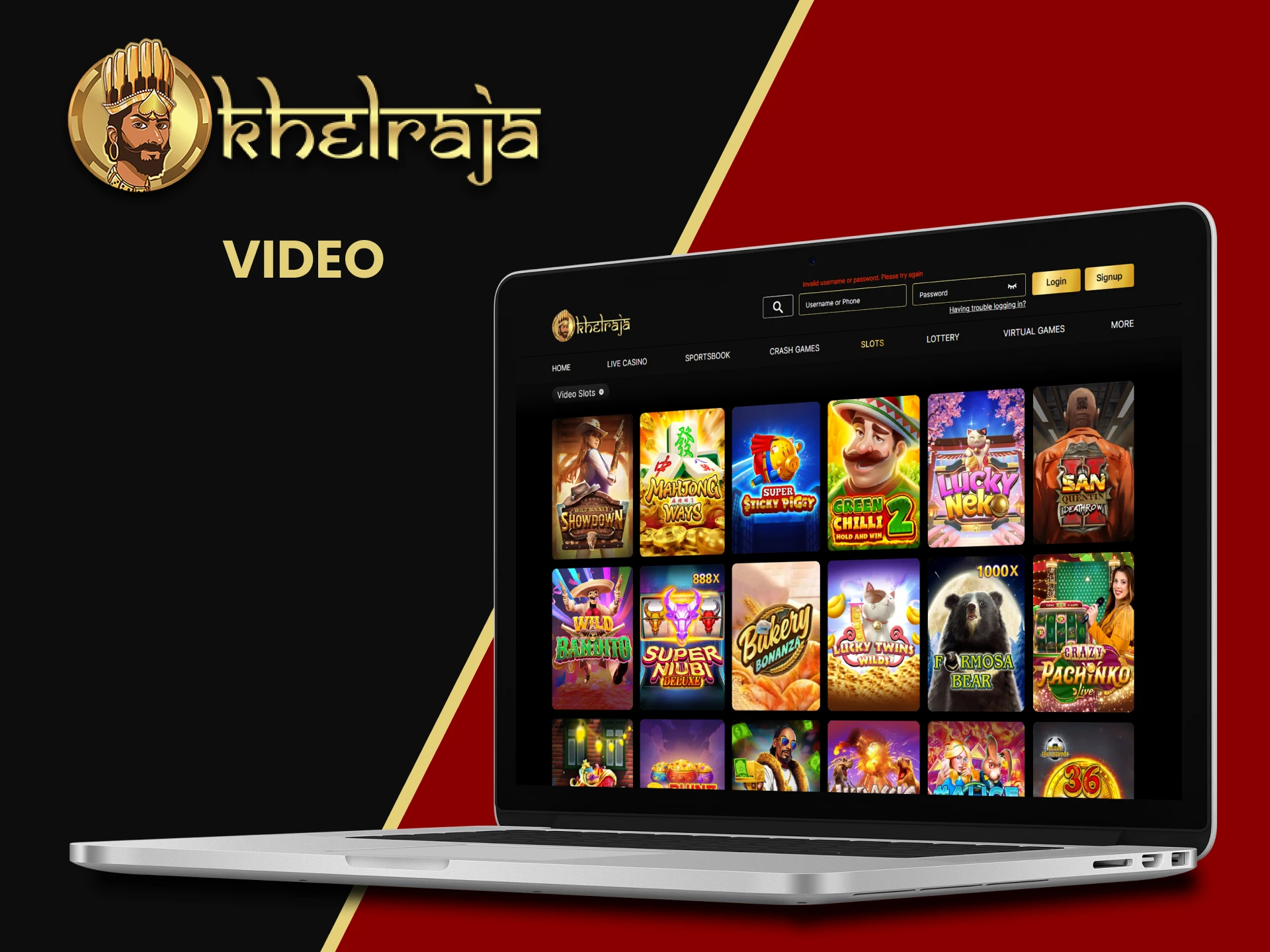 Choose video slots from Khelraja.